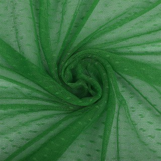 Фатин Горошек мягкий, 15 м, ширина 160 см, цвет: зеленое яблоко, диаметр горошин 0,6 см, TBY