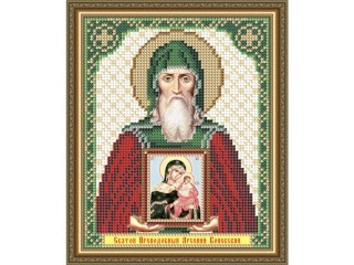 Рисунок на ткани «Святой Преподобный Арсений Коневский»