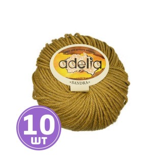 Пряжа Adelia SANDRA (04), светлый хаки, 10 шт. по 50 г Пряжа Adelia SANDRA (04), светлый хаки, 10 шт. по 50 г