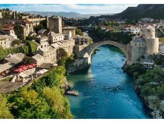 Пазлы «Старый мост в городе Мостар, Босния и Герцеговина»