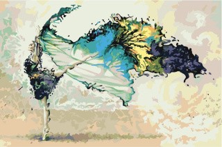 Картина по номерам «Воздушный танец»