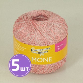 Пряжа Семеновская пряжа Mone (18027), перламутр-коралл, 5 шт. по 100 г Пряжа Семеновская пряжа Mone (18027), перламутр-коралл, 5 шт. по 100 г