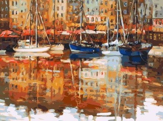 Картина по номерам «Теплый вечер в Онфлере» Картина по номерам «Теплый вечер в Онфлере»