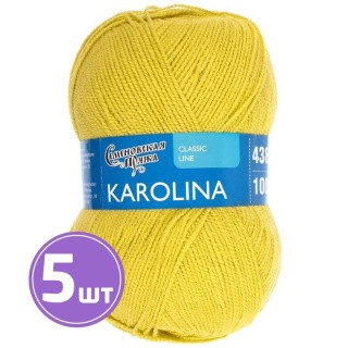 Пряжа Семеновская Karolina (11204), липа, 5 шт. по 100 г Пряжа Семеновская Karolina (11204), липа, 5 шт. по 100 г