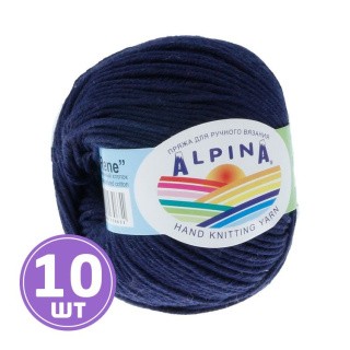 Пряжа Alpina RENE (521), темно-синий, 10 шт. по 50 г