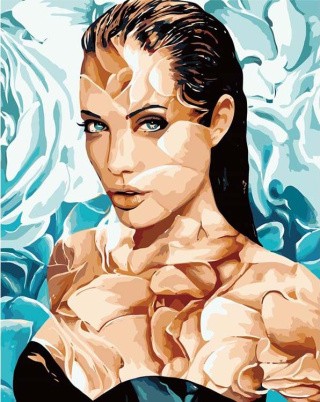 Картина по номерам «Анджелина Джоли»