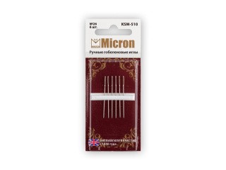 Иглы ручные Micron гобеленовые №26, 6 шт., арт. KSM-510