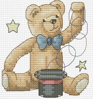 Набор для вышивания «Медвежонок-фокусник»
