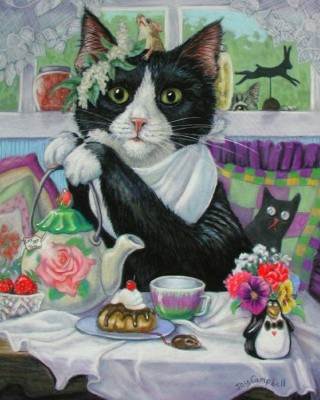 Картина по номерам «Чаепитие» Картина по номерам «Чаепитие»