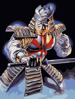 Картина по номерам «Самурай» Картина по номерам «Самурай»