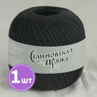 Пряжа Семеновская KROK max (30001), черный 1 шт. 100 г Пряжа Семеновская KROK max (30001), черный 1 шт. 100 г