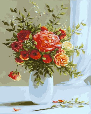 Картина по номерам «Розовый букет» Картина по номерам «Розовый букет»