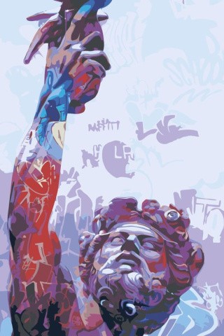 Картина по номерам «Античные статуи: Граффити 2» Картина по номерам «Античные статуи: Граффити 2»