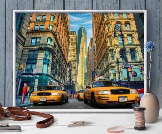 Алмазная вышивка «Такси Нью-Йорка»