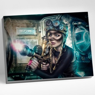 Картина по номерам «Девушка в стиле стимпанк» Картина по номерам «Девушка в стиле стимпанк»