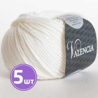 Пряжа SEAM VALENCIA (2005), белый, 5 шт. по 50 г Пряжа SEAM VALENCIA (2005), белый, 5 шт. по 50 г
