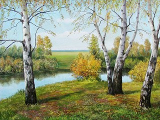 Алмазная вышивка «Берёзки» Алмазная вышивка «Берёзки»