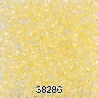 Бисер Чехия круглый 5 10/0, 2,3 мм, 500 г, цвет: 38286 светло-желтый