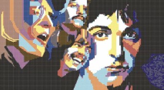 Рисунок на ткани «The Beatles»