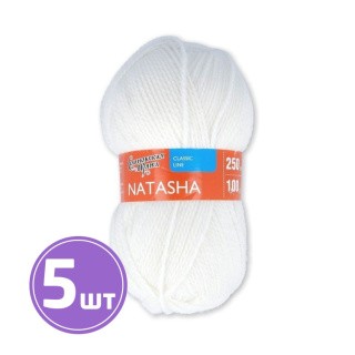 Пряжа Семеновская Natasha (964), ультрабелый 5 шт. по 100 г Пряжа Семеновская Natasha (964), ультрабелый 5 шт. по 100 г
