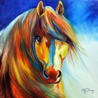 Алмазная вышивка «Красочный конь»
