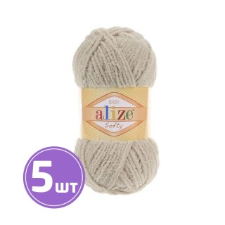 Пряжа ALIZE Softy (115), светлый фрез, 5 шт. по 50 г