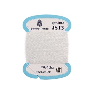 Нитки для вышивания SumikoThread, цвет: №401 белый, 40 м