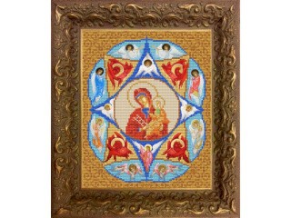 Рисунок на ткани «Богородица Неопалимая Купина»