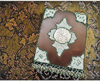 Рисунок на шелке «Коран»