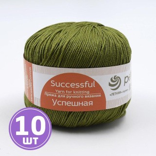 Пряжа Пехорка Успешная (760), оливковый, 10 шт. по 50 г Пряжа Пехорка Успешная (760), оливковый, 10 шт. по 50 г