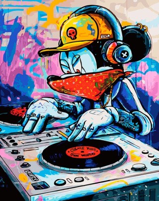 Картина по номерам «Dj Микки» Картина по номерам «Dj Микки»