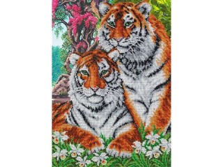 Набор вышивки бисером «Тигры»