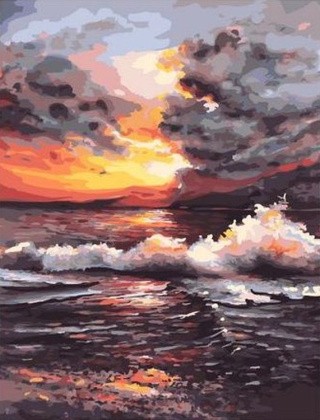Картина по номерам «Вечерний прибой» Картина по номерам «Вечерний прибой»