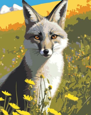 Картина по номерам «Хищница в поле» Картина по номерам «Хищница в поле»