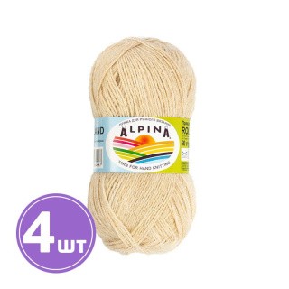 Пряжа Alpina ROLAND (24), бежевый, 4 шт. по 50 г Пряжа Alpina ROLAND (24), бежевый, 4 шт. по 50 г
