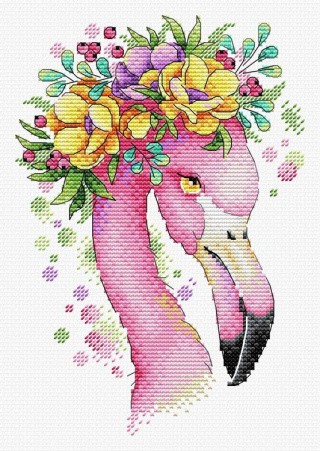 Набор для вышивания «Летний фламинго»