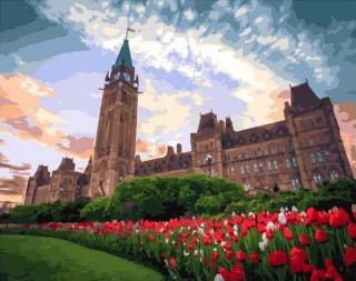 Картина по номерам «Английский особняк» Картина по номерам «Английский особняк»