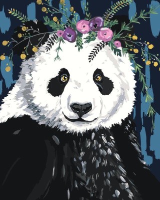 Картина по номерам «Милая панда»