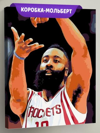 Картина по номерам «Джеймс Харден» Картина по номерам «Джеймс Харден»