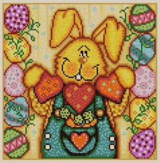 Рисунок на ткани «Пасхальный кролик 2»