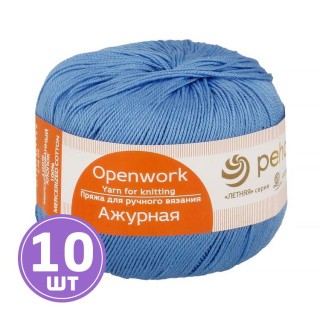 Пряжа Пехорка Ажурная (015), темно-голубой, 10 шт. по 50 г Пряжа Пехорка Ажурная (015), темно-голубой, 10 шт. по 50 г