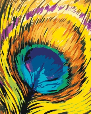 Картина по номерам «Перо павлина» Картина по номерам «Перо павлина»