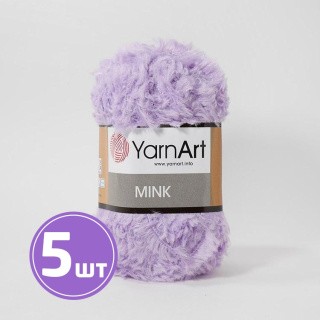 Пряжа YarnArt Mink (350), бледно-сиреневый, 5 шт. по 50 г