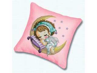 Подушка «Нежный сон» (канва розовая)