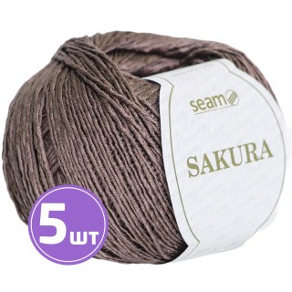 Пряжа SEAM SAKURA (Сакура) (1086), махор, 5 шт. по 50 г