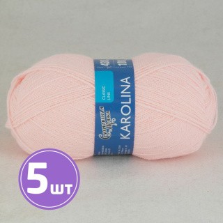 Пряжа Семеновская Karolina (54025), розовый, 5 шт. по 100 г Пряжа Семеновская Karolina (54025), розовый, 5 шт. по 100 г