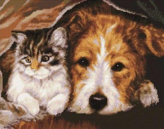 Алмазная вышивка «Вдвоем теплее» Алмазная вышивка «Вдвоем теплее»