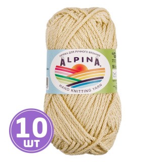 Пряжа Alpina GARRY (03), слоновая кость, 10 шт. по 50 г