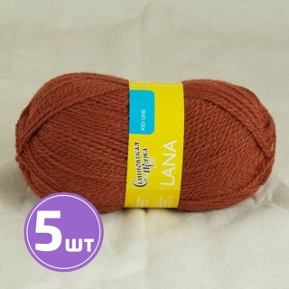 Пряжа Семеновская Lana (70015), терракот 5 шт. по 50 г Пряжа Семеновская Lana (70015), терракот 5 шт. по 50 г