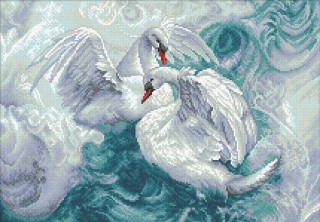 Алмазная вышивка «Лебеди» Алмазная вышивка «Лебеди»